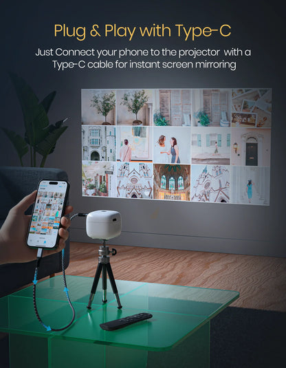 Portonics Pico 14
720P Full HD | Upto 100” Display Projection | Dual Band Wifi/Bluetooth 5.4 | Android 13 OS Based