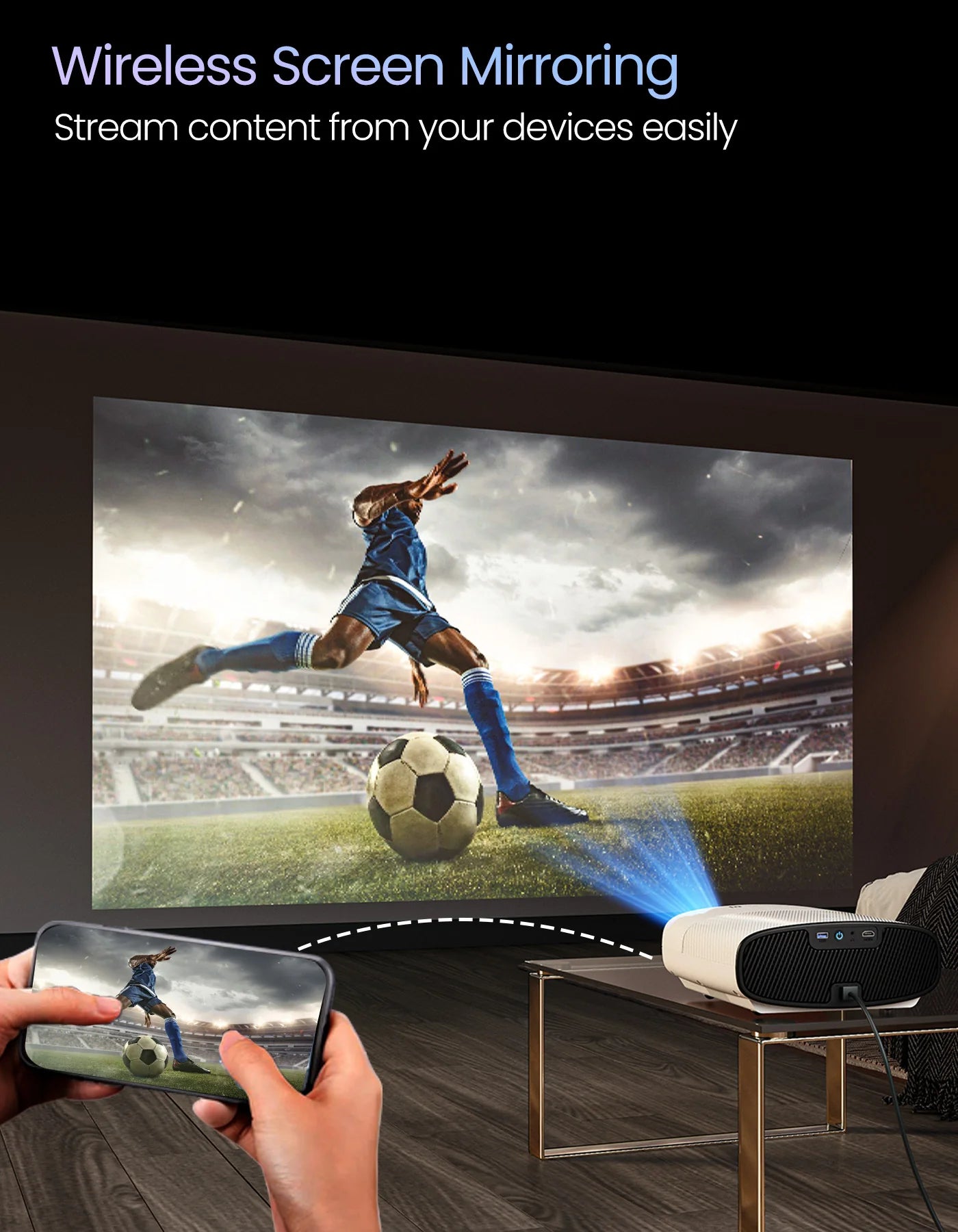 Portonics Beem 530
1080p Full HD | 15W Speaker | Android Based Interface | 7600 Lumens