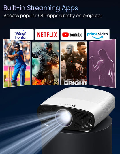 Portonics Beem 530
1080p Full HD | 15W Speaker | Android Based Interface | 7600 Lumens