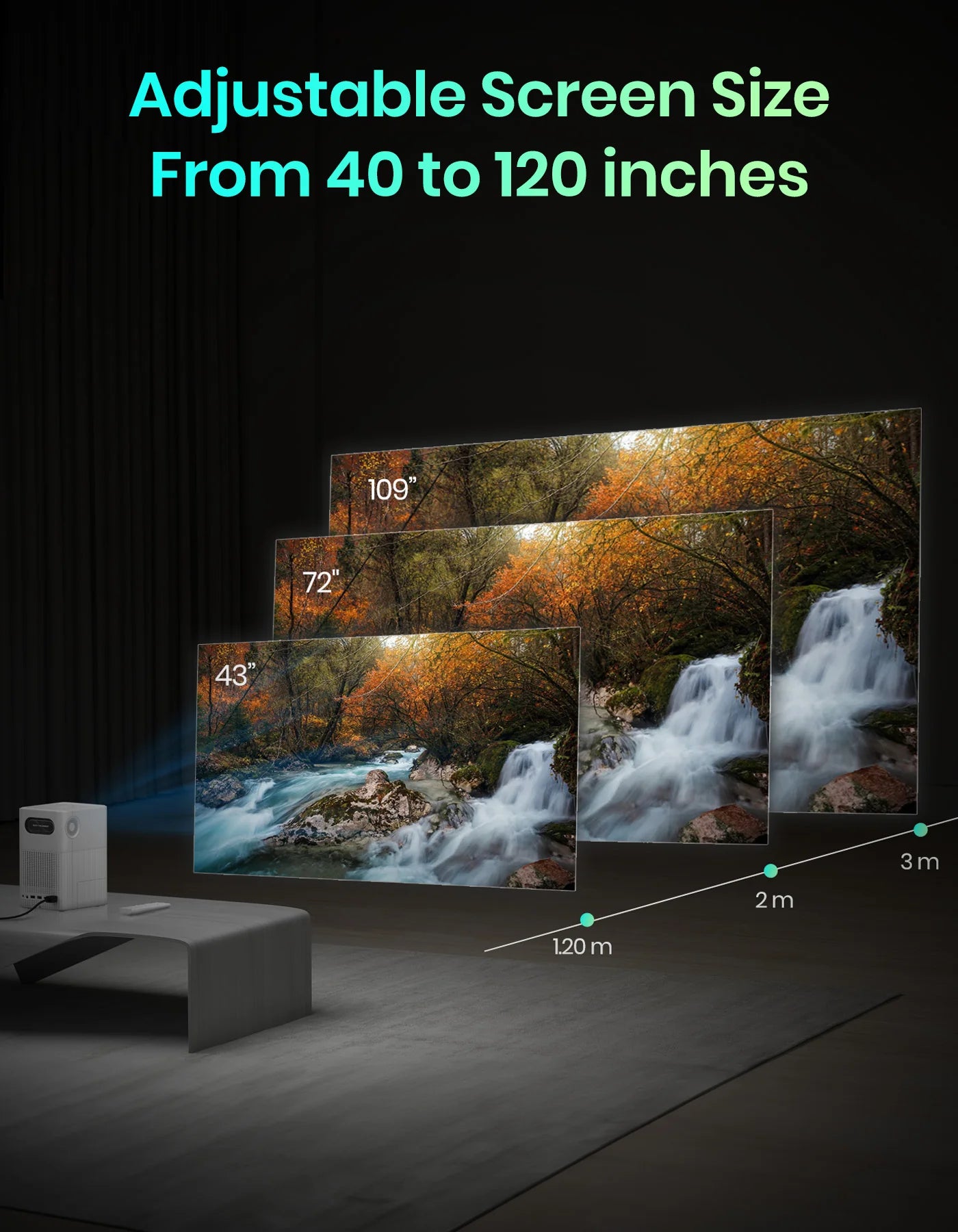 Portonics Beem 500
1080p FHD Native | Voice-enabled Remote | 6700 Lumens | 16W Speakers