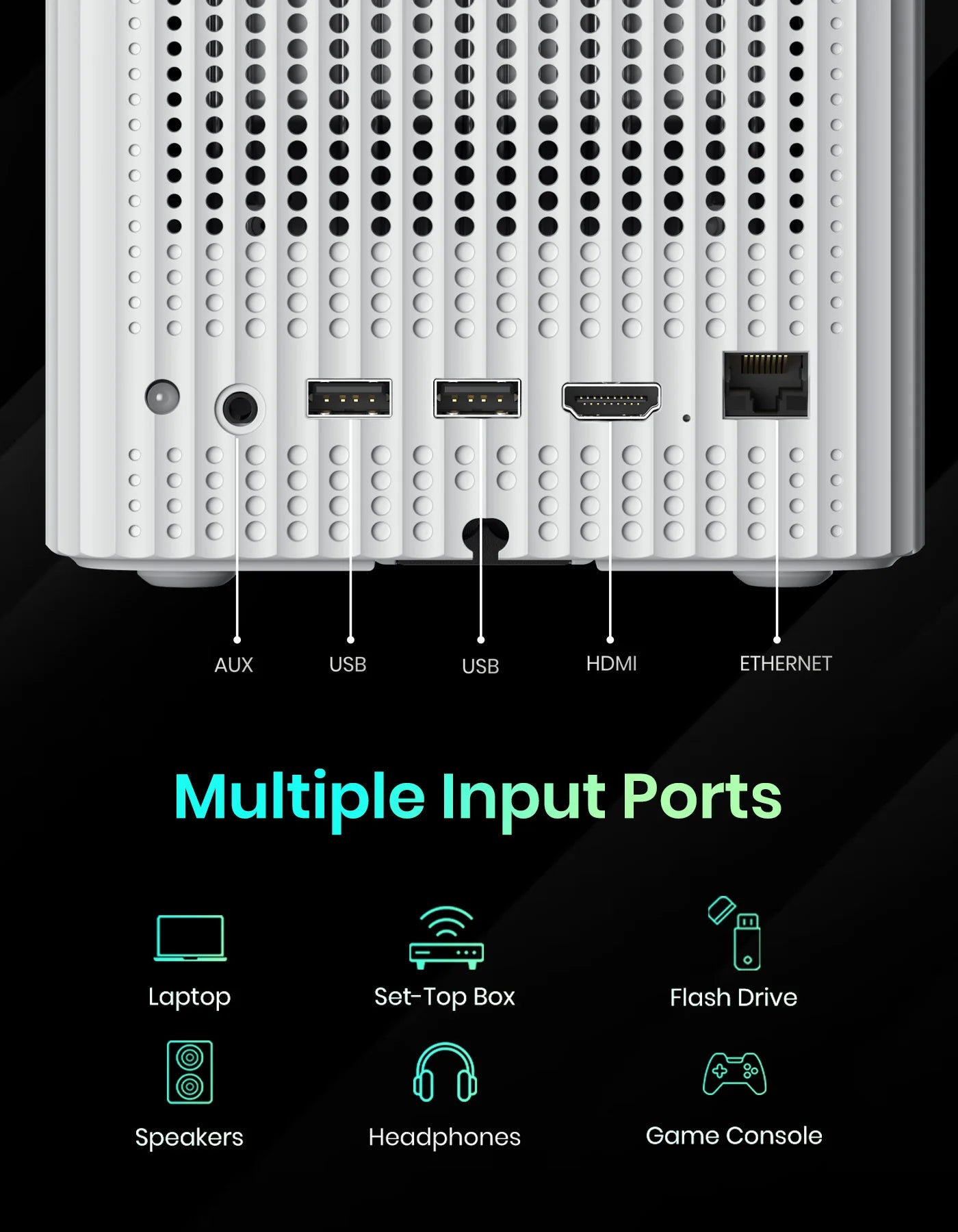 Portonics Beem 500
1080p FHD Native | Voice-enabled Remote | 6700 Lumens | 16W Speakers