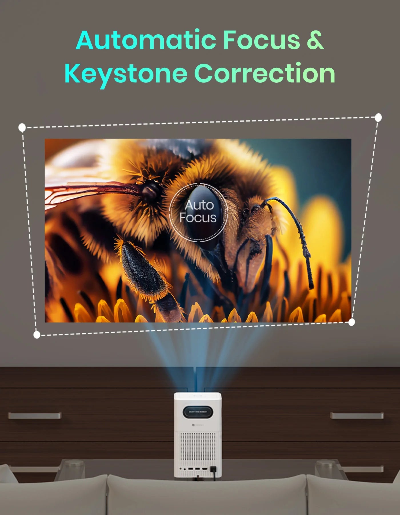 Portonics Beem 500
1080p FHD Native | Voice-enabled Remote | 6700 Lumens | 16W Speakers