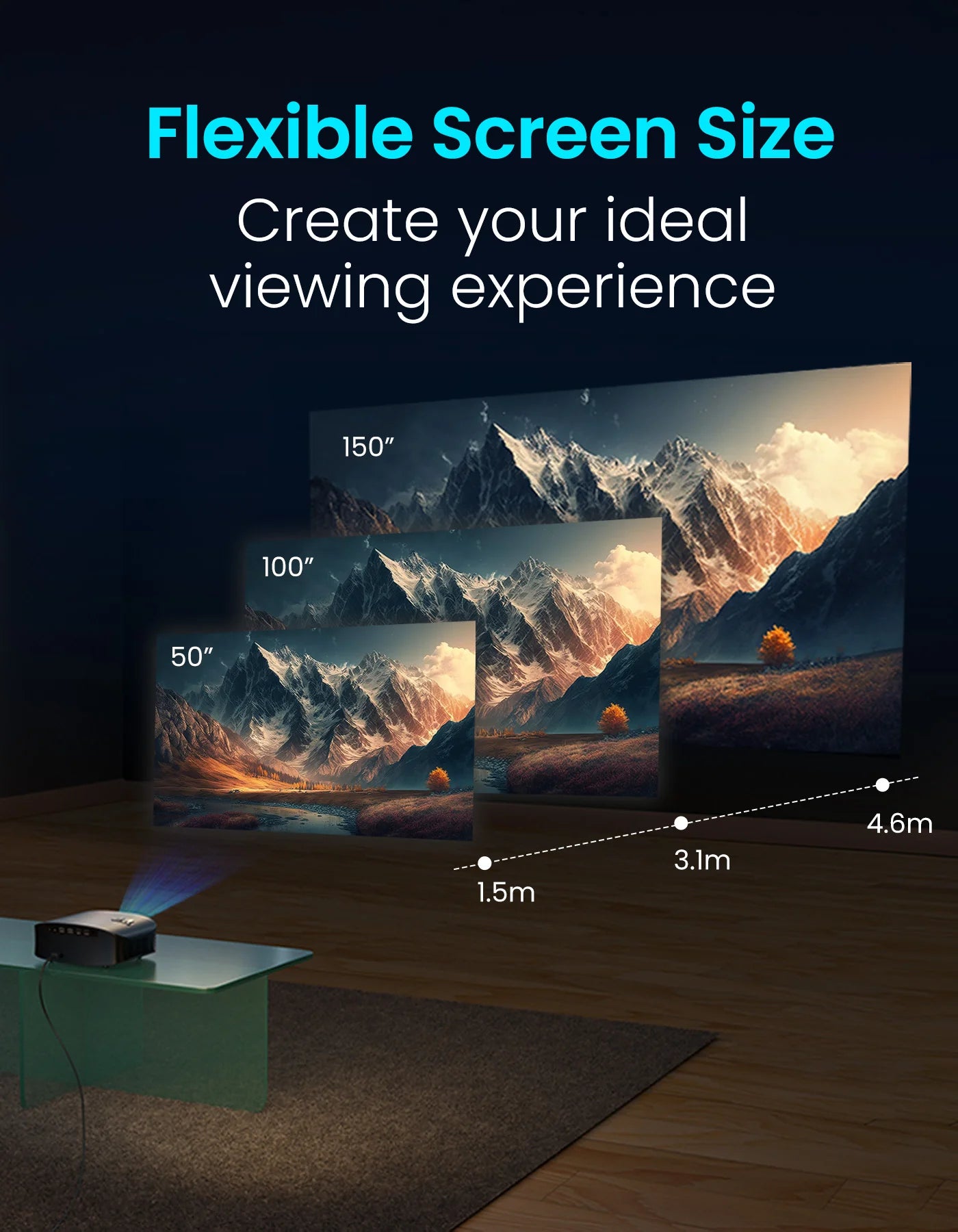 Portonics Beem 490
Streaming Apps | 1080p Full HD | 6000 Lumens | 5W Speaker