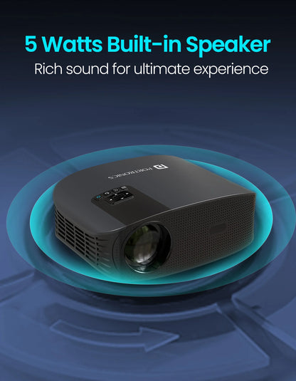 Portonics Beem 490
Streaming Apps | 1080p Full HD | 6000 Lumens | 5W Speaker