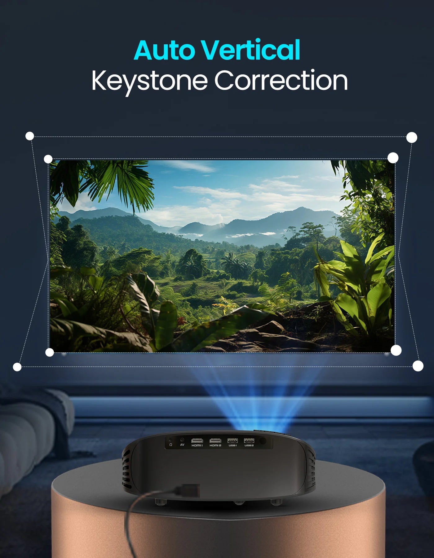 Portonics Beem 490
Streaming Apps | 1080p Full HD | 6000 Lumens | 5W Speaker