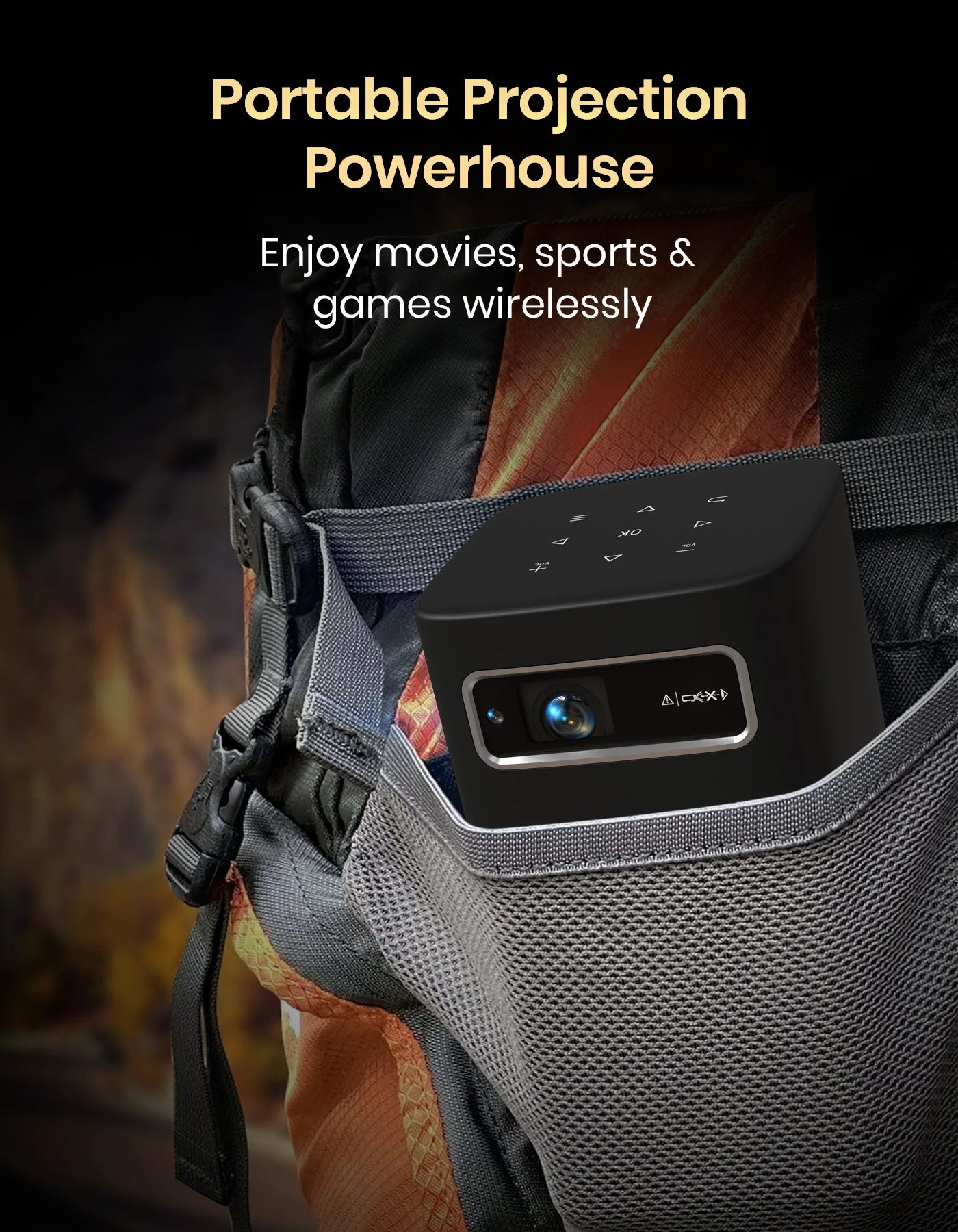 Portonics Pico 13
4K UHD Support | 3500 Lumens | Rechargeable | DLP Technology