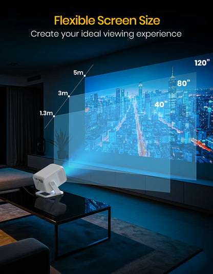 Portonics Beem 450
Pre-installed Streaming Apps | 1080p Full HD | 4000 Lumens | Upto 120 Max Display