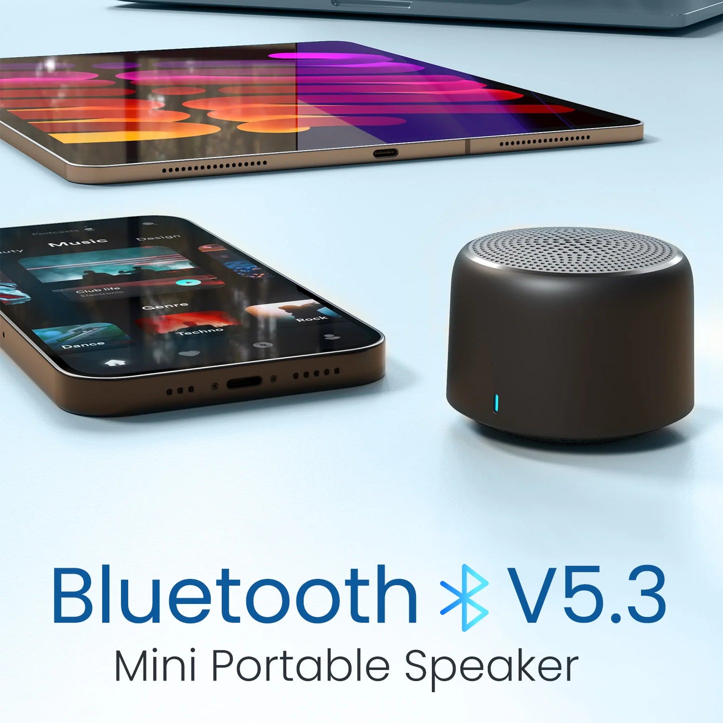 Portonics Pico
HD Sound | Bluetooth 5.3V | in Built Mic | Type C Fast Charging | Blue