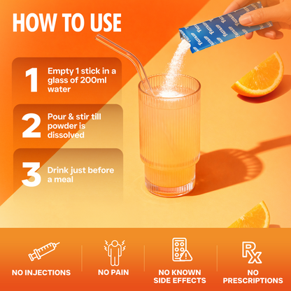 Fast&Up Glucolean For Low Glycaemic Response – Nature's GLP-1 - Orange