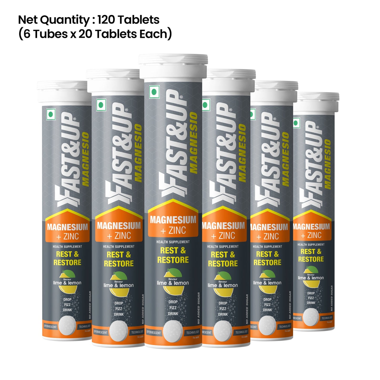 Fast&Up Daily Magnesium for Sleep, Stress & Muscle Recovery - Lime & Lemon