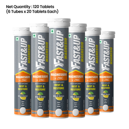 Fast&Up Daily Magnesium for Sleep, Stress & Muscle Recovery - Lime & Lemon