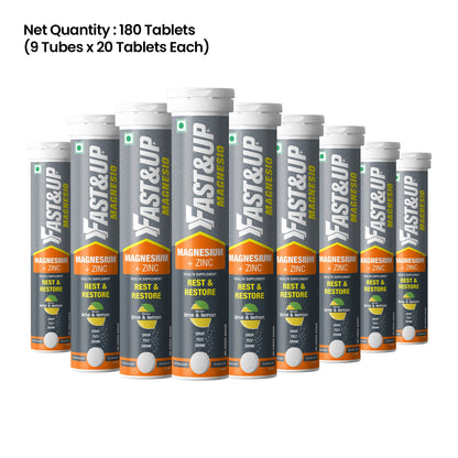 Fast&Up Daily Magnesium for Sleep, Stress & Muscle Recovery - Lime & Lemon