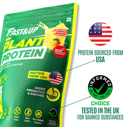 Fast&Up Plant Protein - Alphonso Mango - 25 Servings