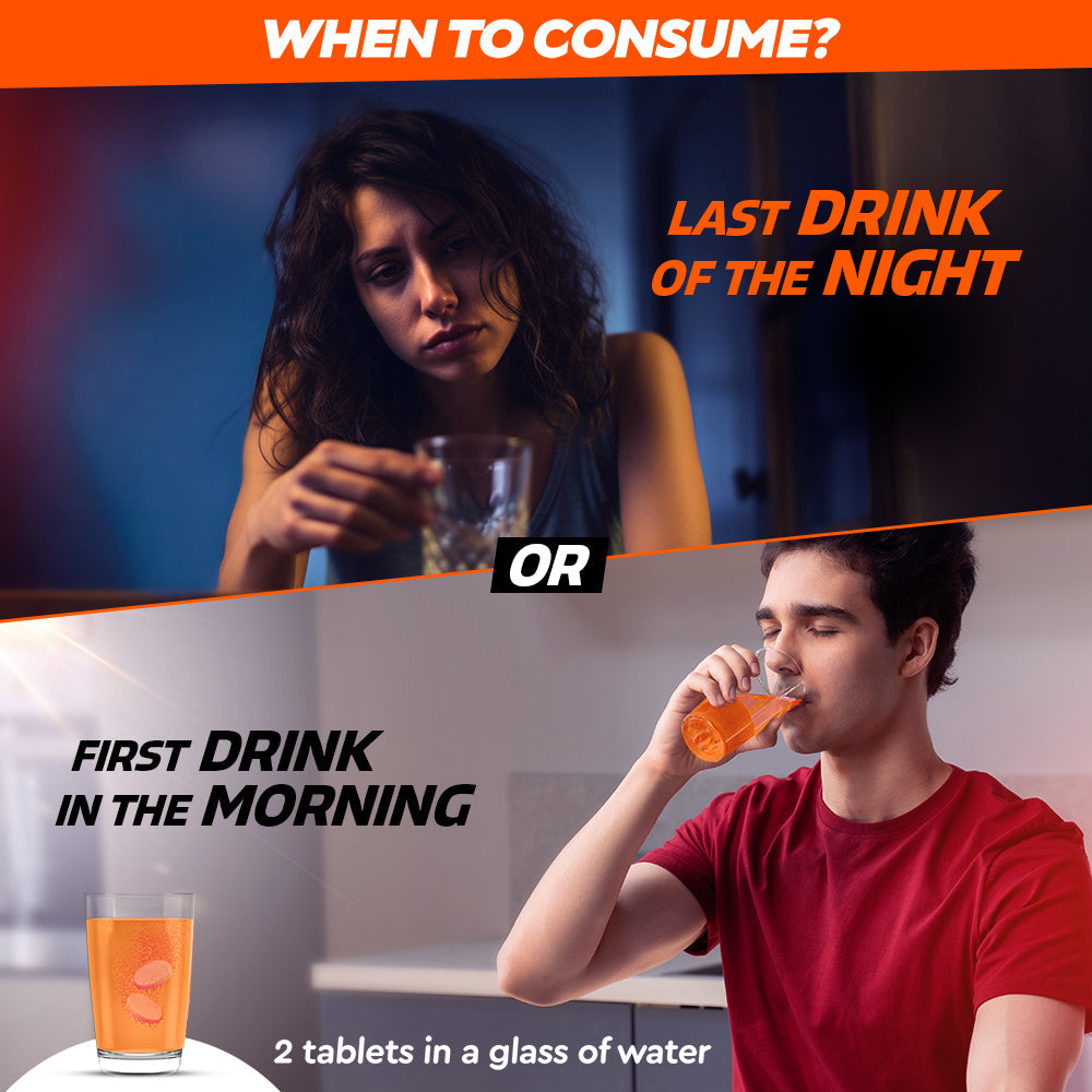 Fast&Up Instant Hangover Relief - Party Pack- Orange Spritz