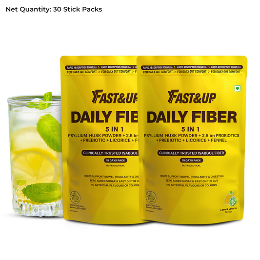 Fast&Up Daily Fiber for Everyday Gut Comfort - Lime & Lemon