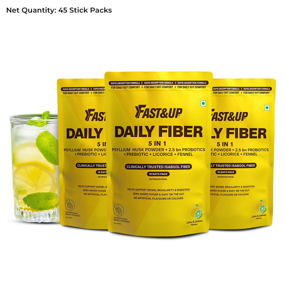 Fast&Up Daily Fiber for Everyday Gut Comfort - Lime & Lemon
