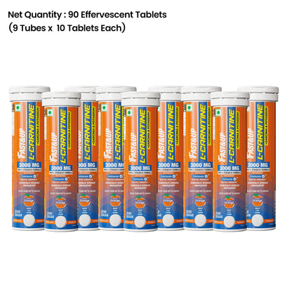 Fast&Up L-Carnitine 3000mg for Weight Loss - Orange