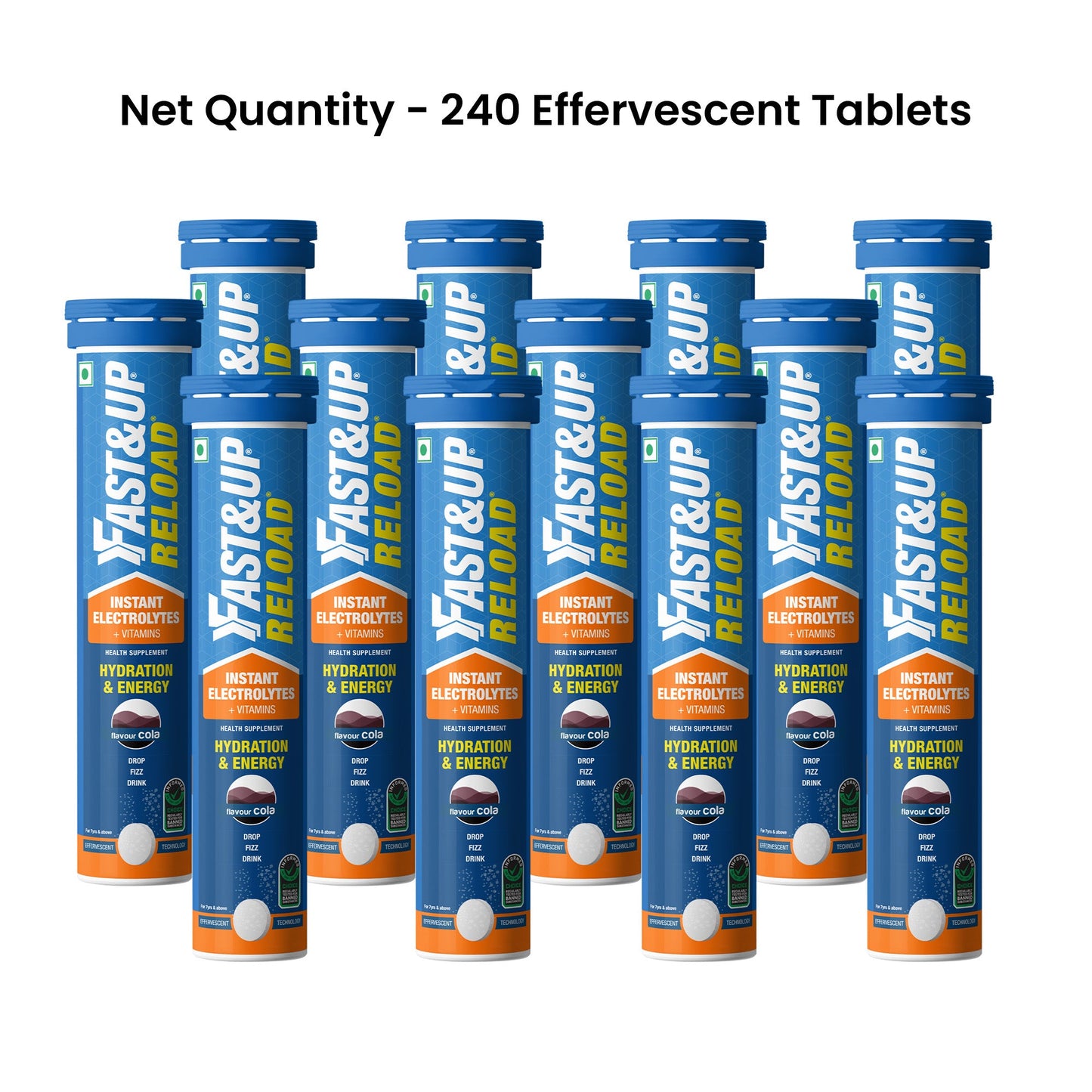 Fast&Up Reload - Low Sugar Instant Hydration Drink - Cola