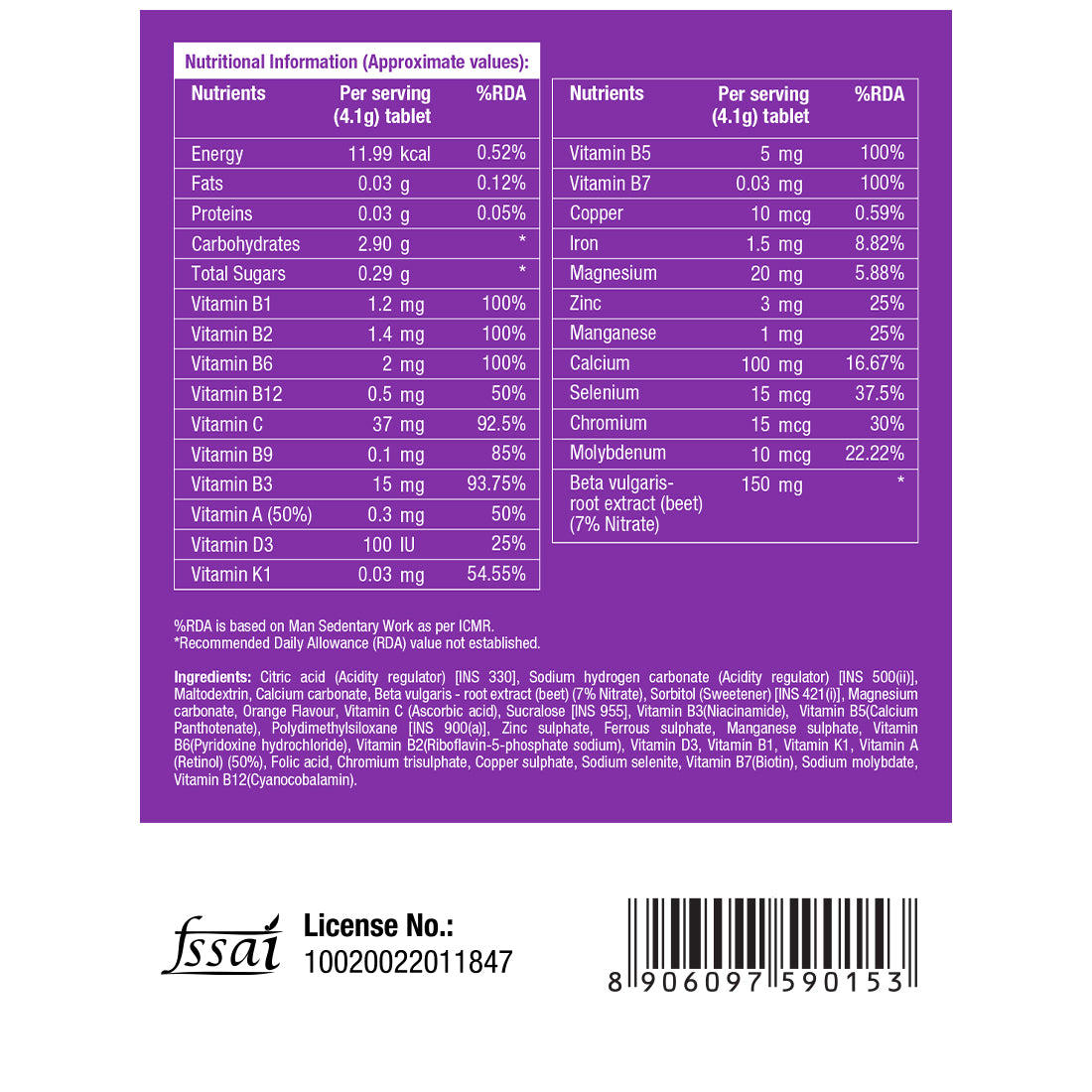 Fast&Up Multivitamins - Orange Single