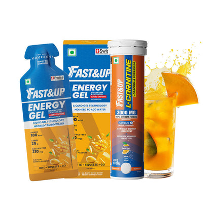 Fast&Up L-Carnitine 3000mg + Energy Gel | Mango