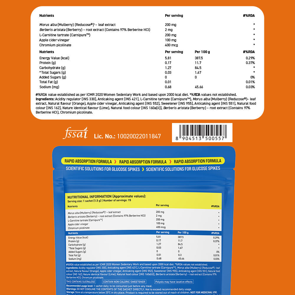 Fast&Up Lean Body + Glucolean | Orange Flavour