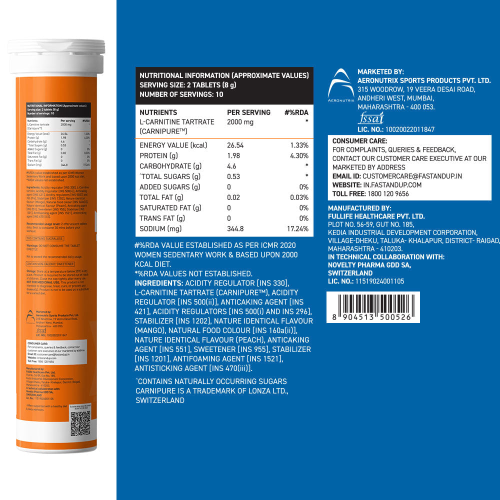 Fast&Up Lean Body + Energy Gel | Mango