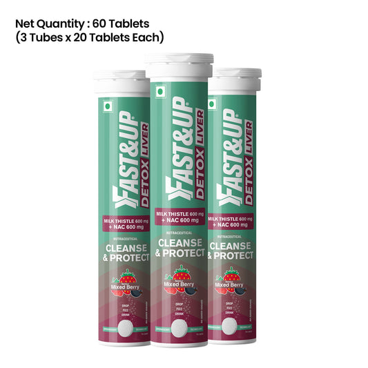 Fast&Up Daily Liver Cleanser with Milk Thistle + NAC - Mixed Berry