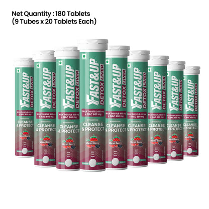 Fast&Up Daily Liver Cleanser with Milk Thistle + NAC - Mixed Berry