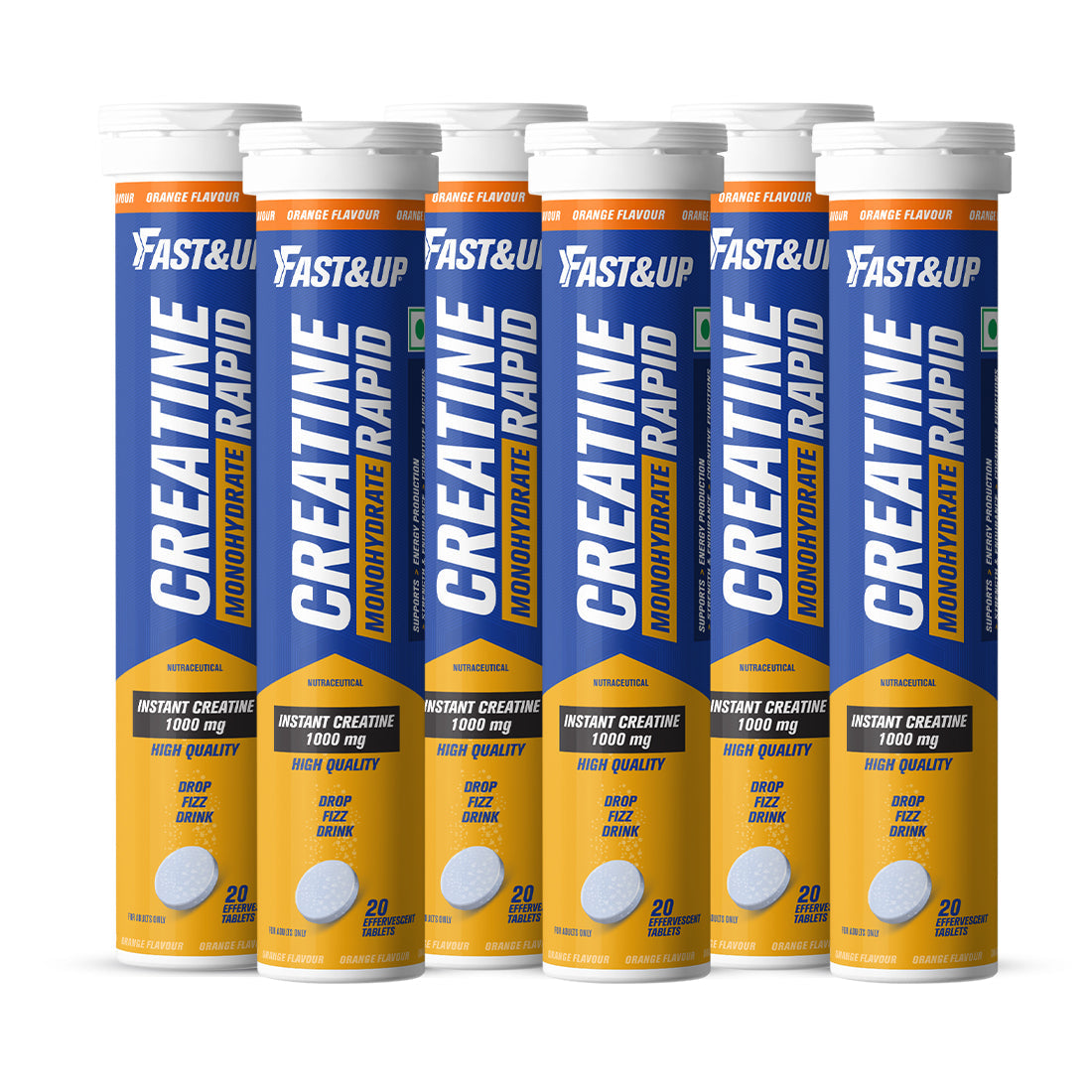 Fast&Up Creatine Rapid Effervescent - Orange Flavour