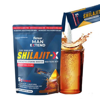 Fast&Up Shilajit X- With 5 Potent Ingredients for Strength and Stamina - Kesar Badam