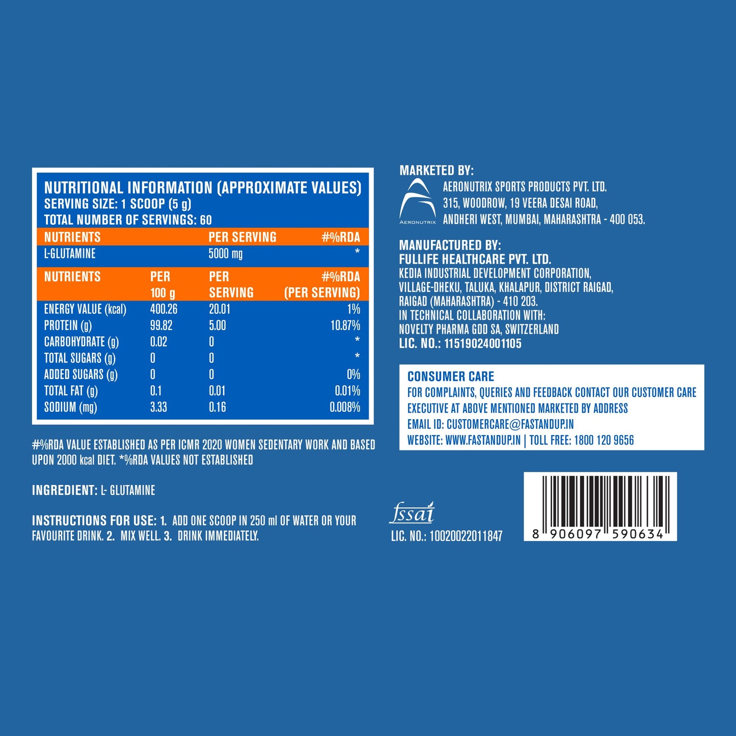 Fast&Up Glutamine